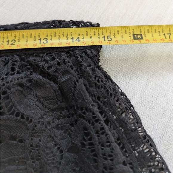 Xhilaration Women's Size M Black Lace Lined Skirt Whimsy Goth Dark Fairy Witch - Picture 8 of 16